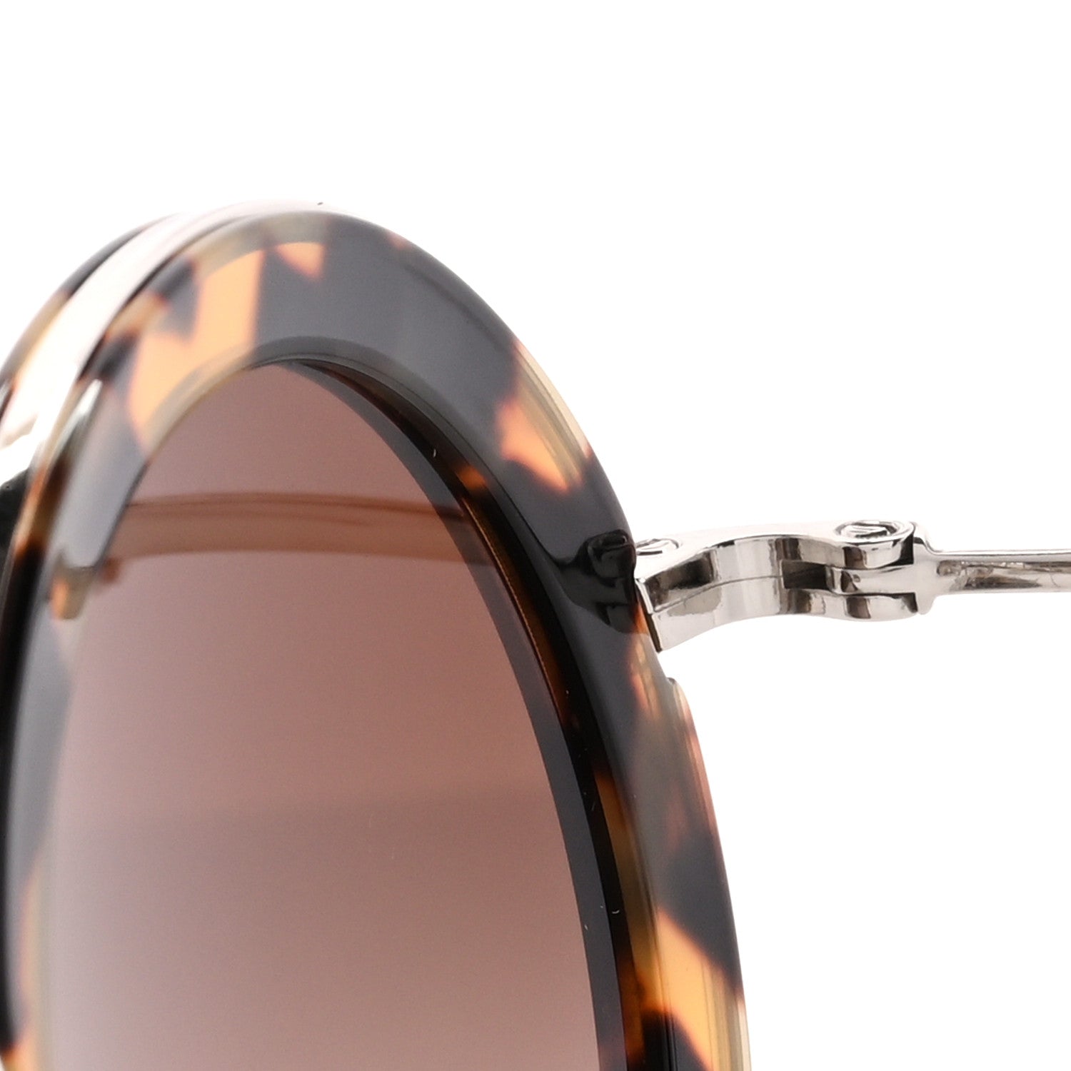 Miu Miu Round Sunglasses SMU59U Tortoise 1810987 – FASHIONPHILE