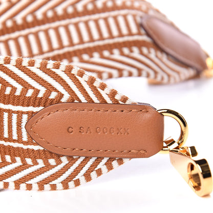 Hermes Toile Swift 50mm Sangle Cavale Shoulder Strap Ecru Beige Gold 4 of 4