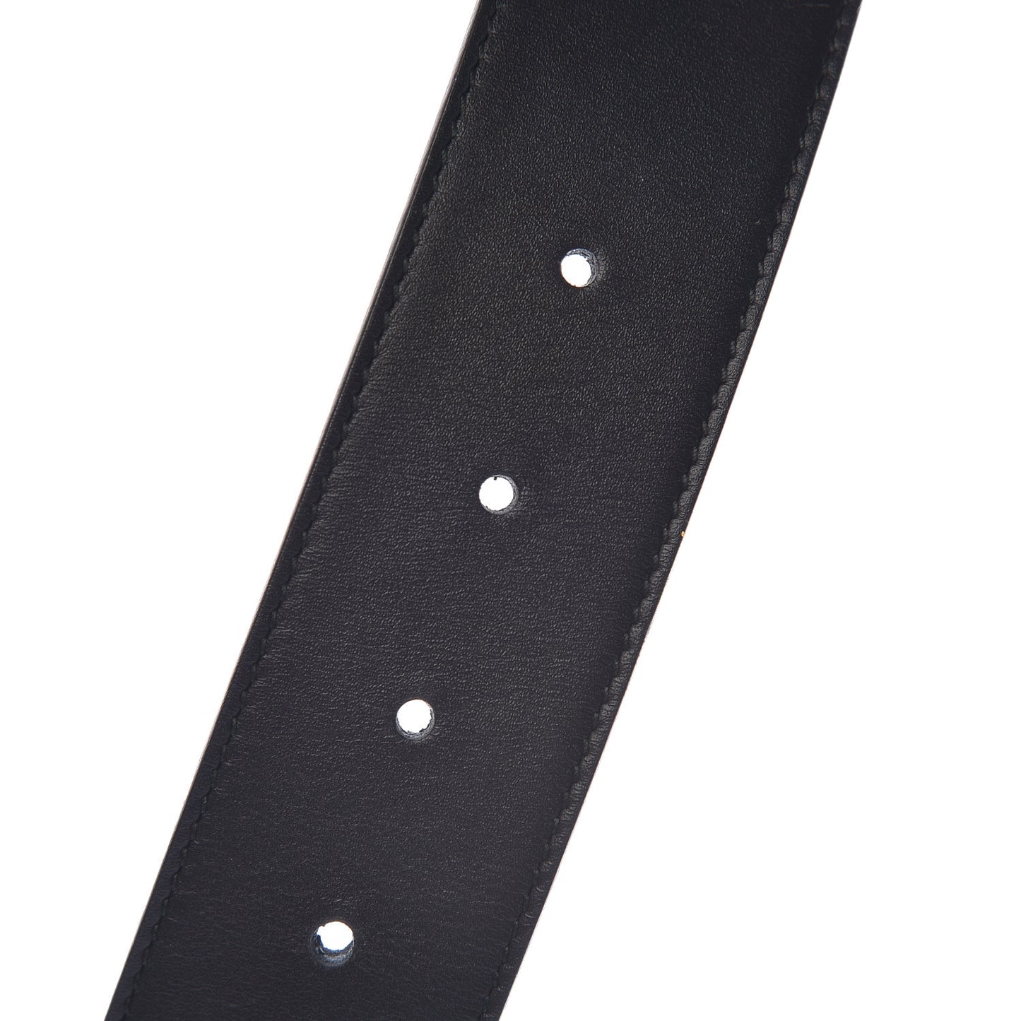 Moon Calfskin Torchon Double G 40mm Belt 85 34 Black