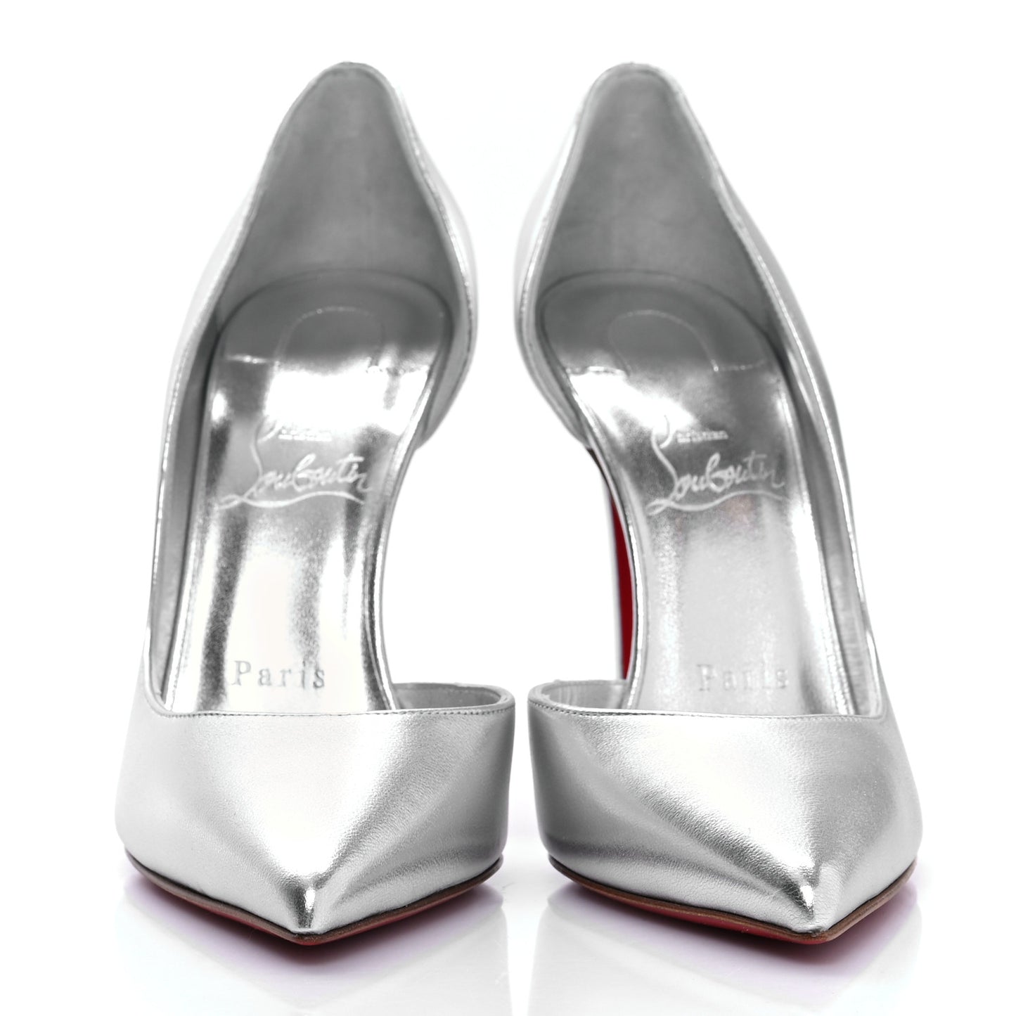 Nappa Laminate Iriza 100 Pumps 38 Silver