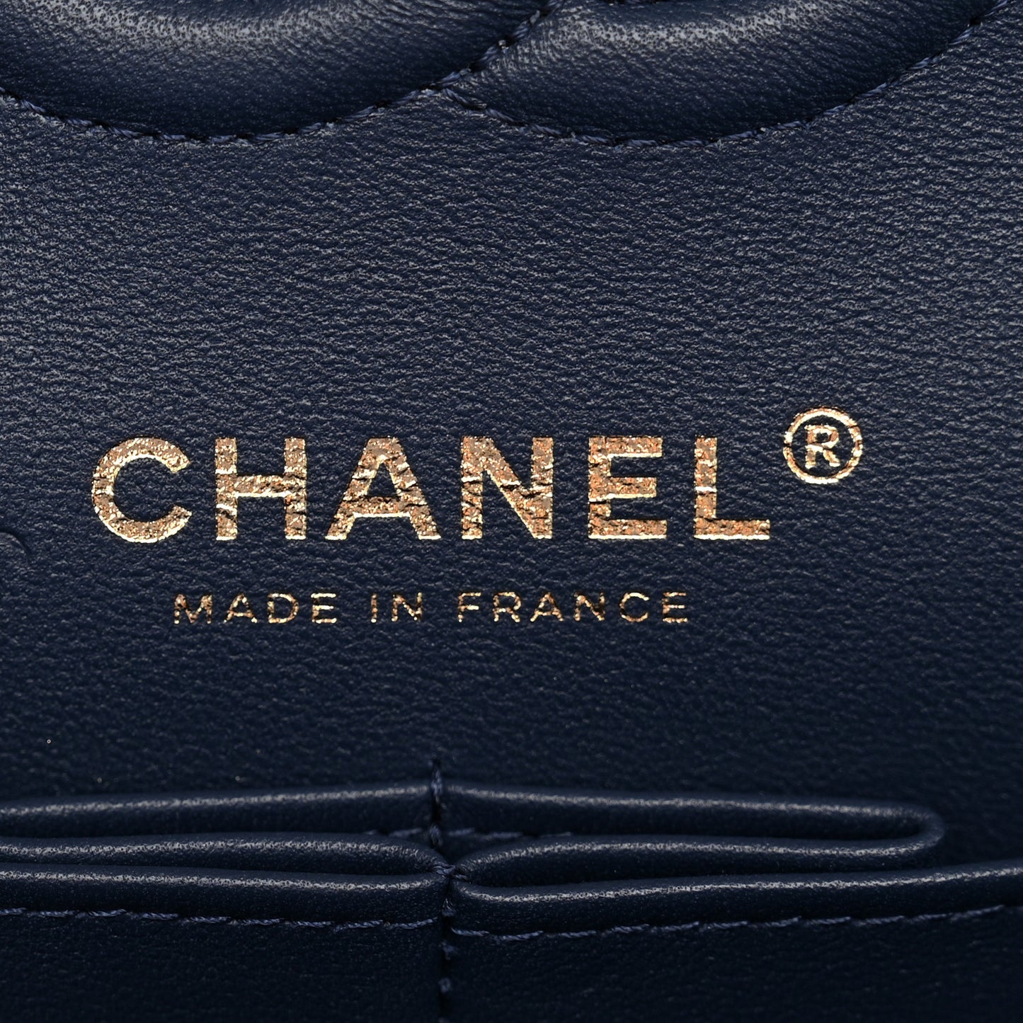 Printed Denim Quilted Small Double Flap Blue