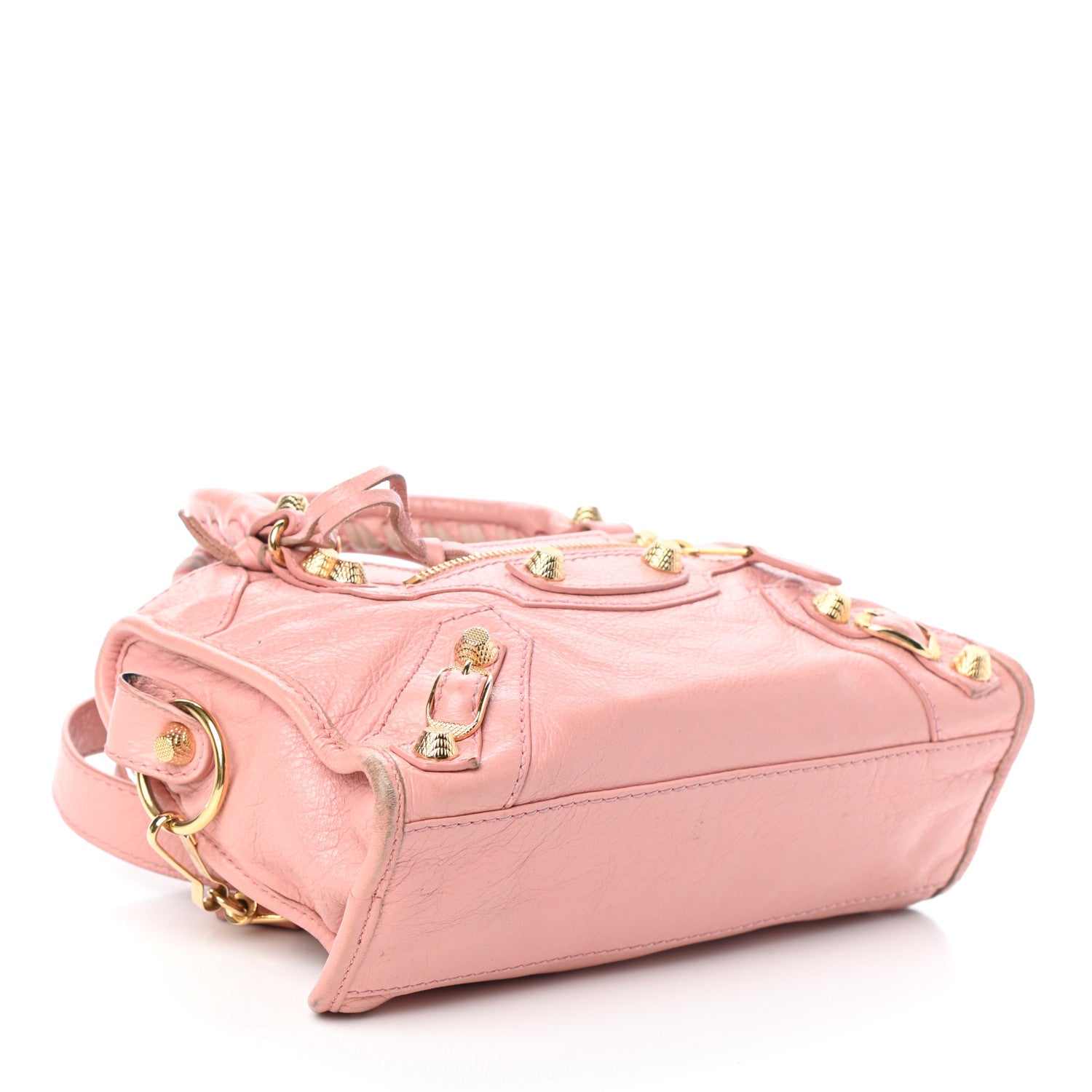 Balenciaga Agneau Giant 12 Gold Hardware Mini City Rose Peche 4 of 8