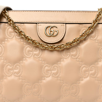 Gucci Calfskin GG Matelasse Small Slim Chain Shoulder Bag Naturale 8 of 12
