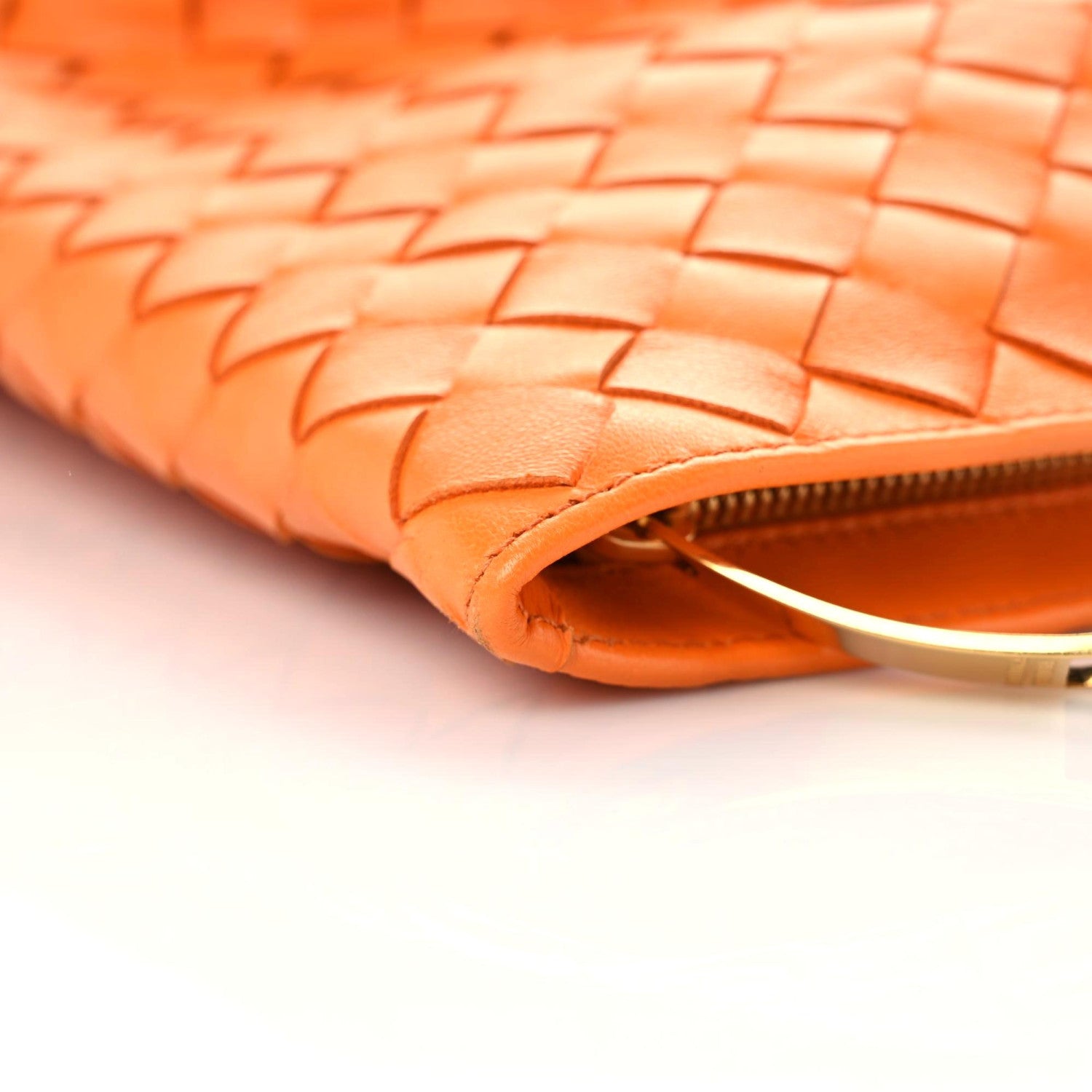 Bottega Veneta Nappa Intrecciato BV Twist Orange 9 of 10