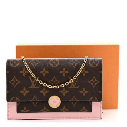 Louis Vuitton Monogram Flore Chain Wallet Rose Ballerine 12 of 12