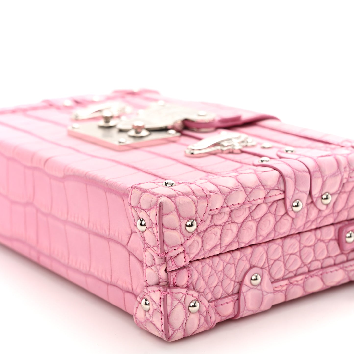 Alligator Petite Malle Pink