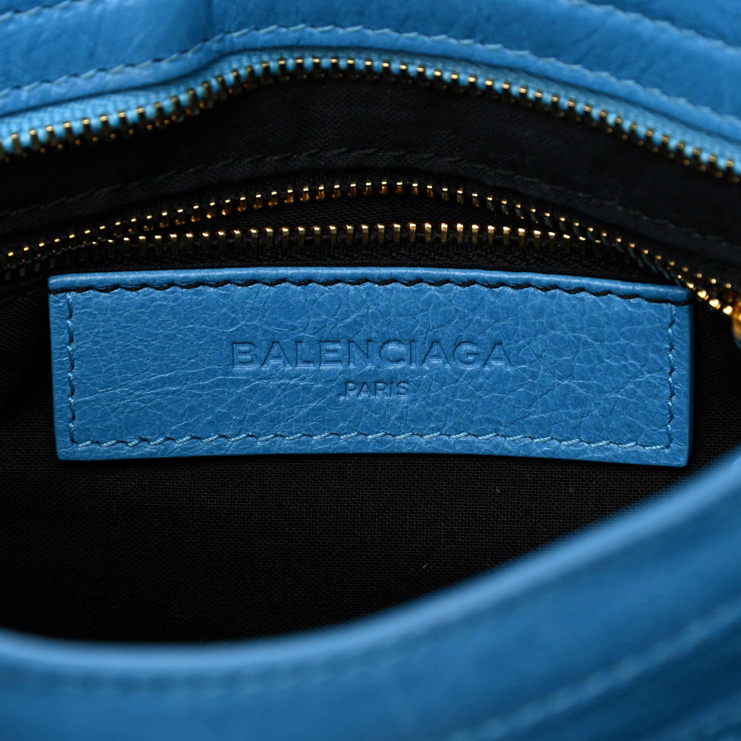 Balenciaga Agneau Giant 12 Gold Hardware Mini City Bleu Azur Clair 5 of 14