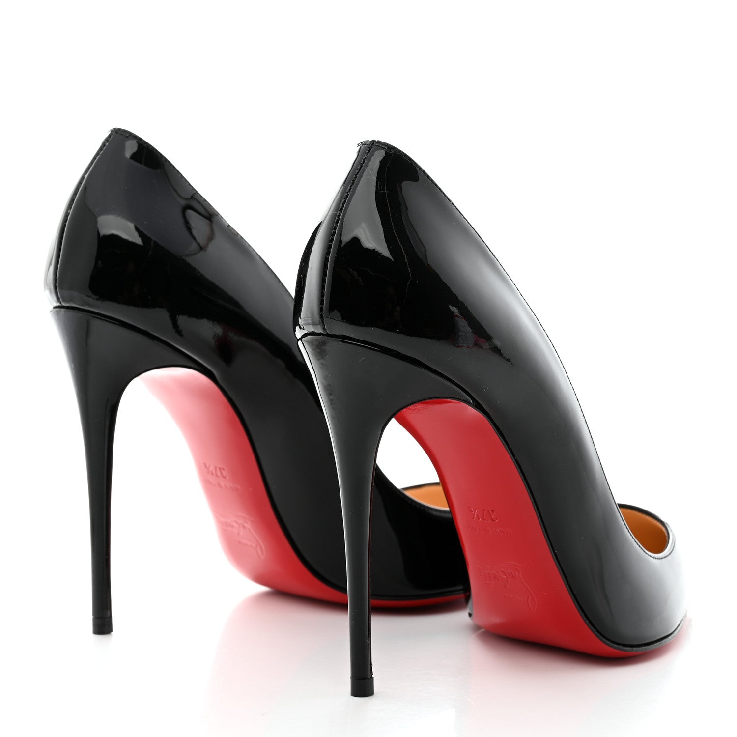 Christian Louboutin Patent Pigalle Follies 100 Pumps 37.5 Black 4 of 8