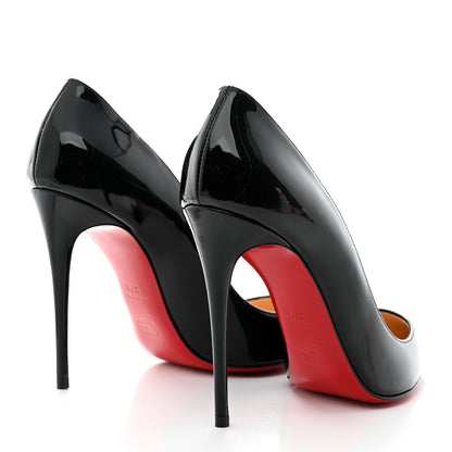 Christian Louboutin Patent Pigalle Follies 100 Pumps 37.5 Black 4 of 8