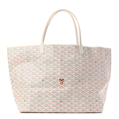 Goyard Goyardine Saint Louis Claire Voie GM White Pink 3 of 11