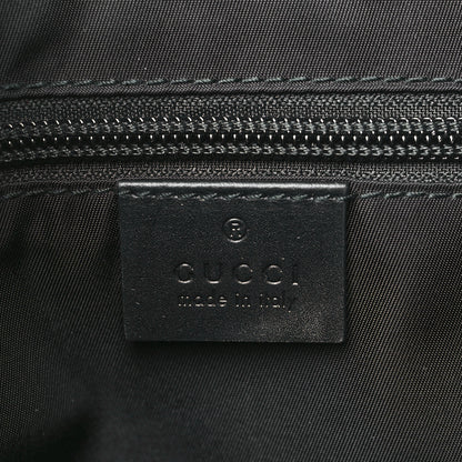 Gucci GG Supreme Monogram Web Flap Messenger Bag Black 6 of 10
