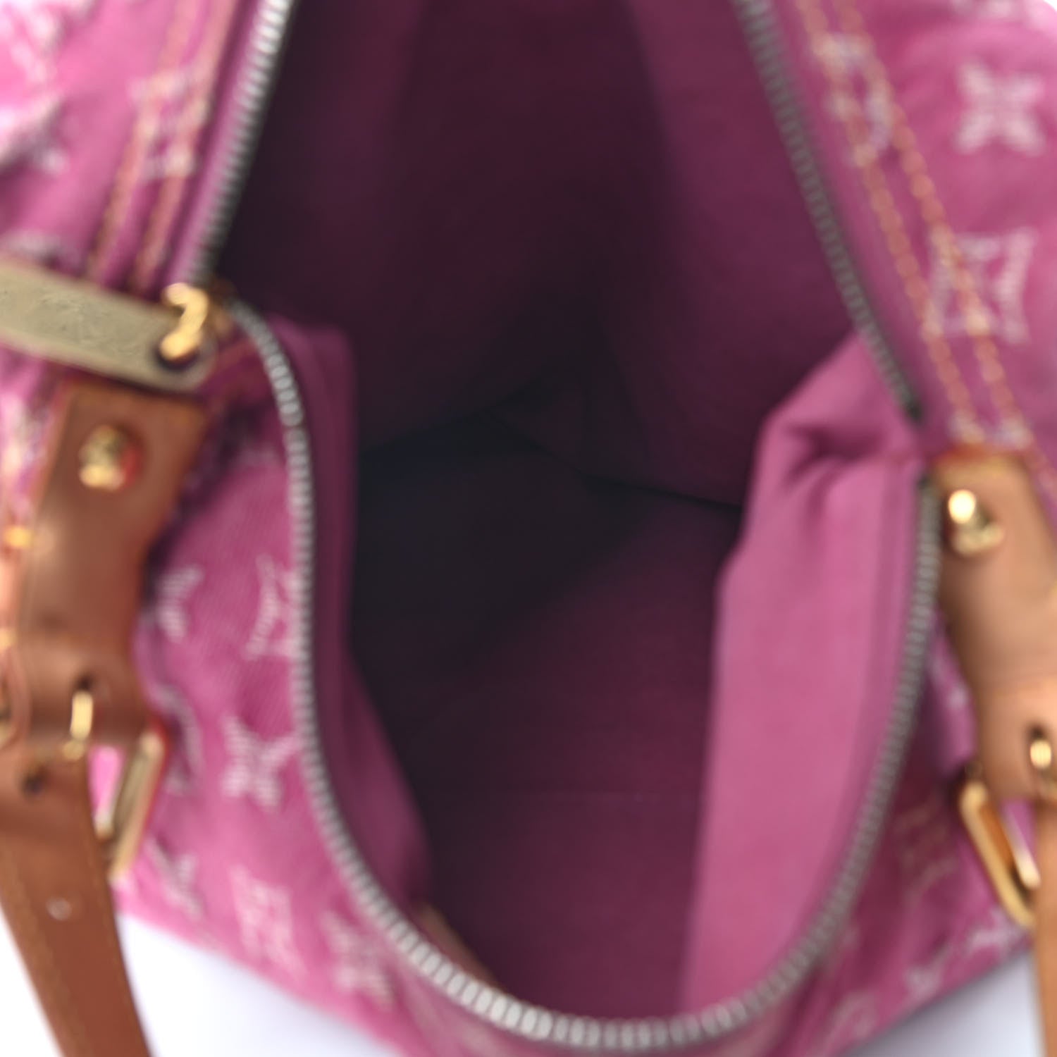 Louis Vuitton Denim Baggy GM Fuchsia 5 of 8