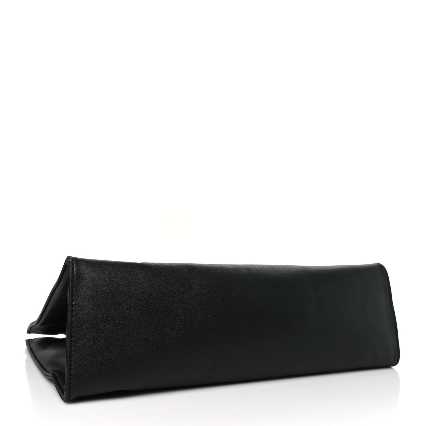 Vegan Leather Medium Shopping Bag Black