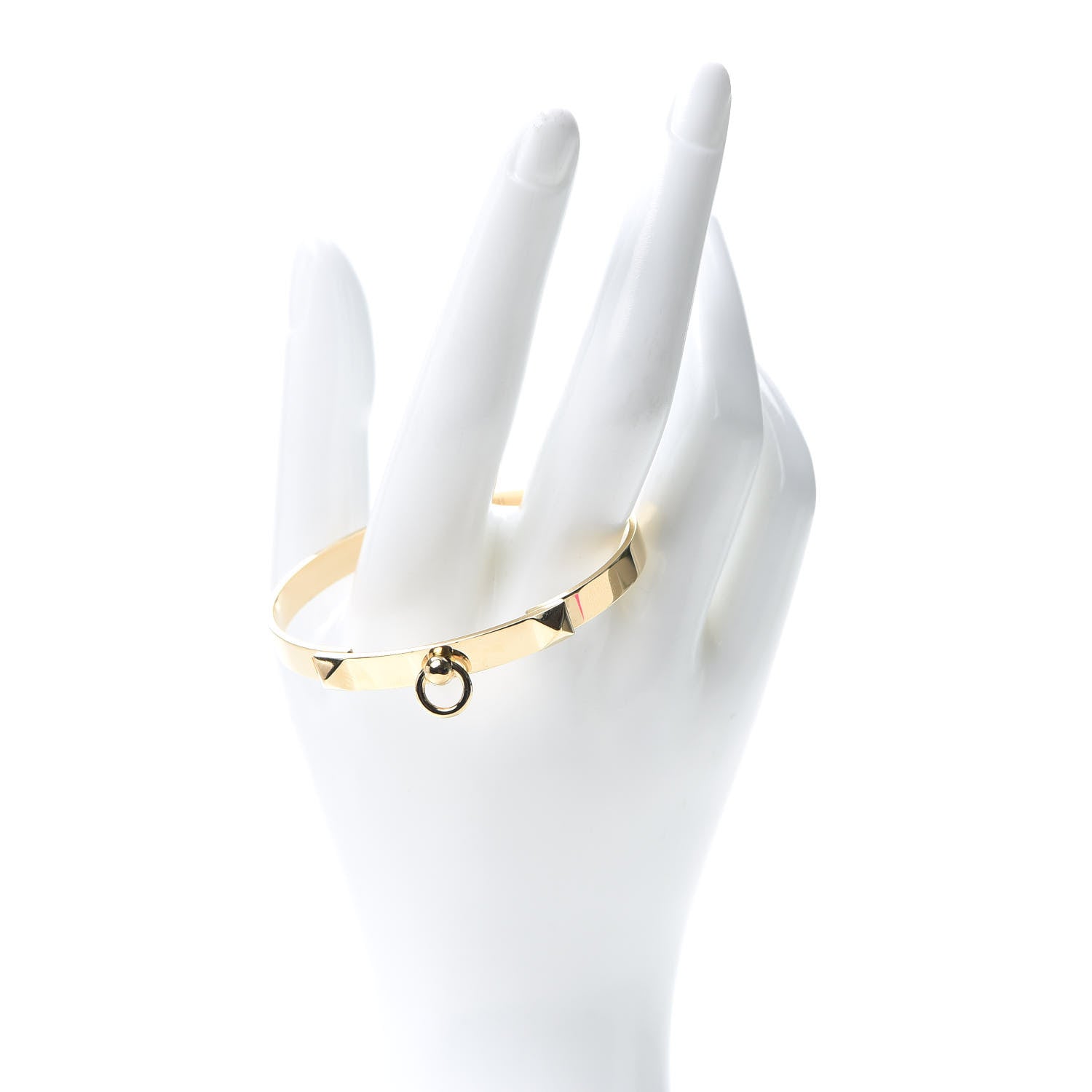 Hermes 18K Yellow Gold PM Collier De Chien Bracelet SH 2 of 5