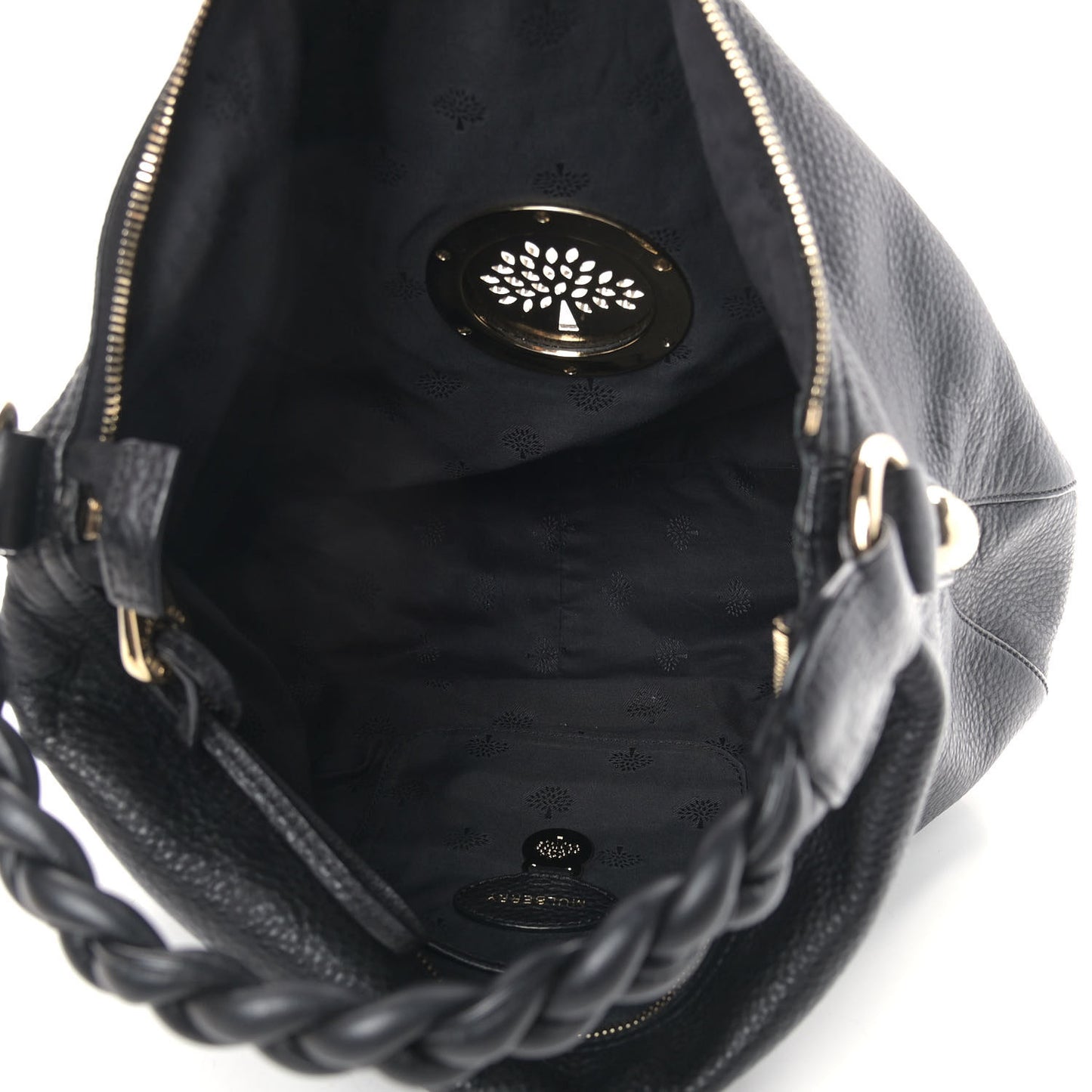 Soft Spongy Calfskin Medium Daria Hobo Black