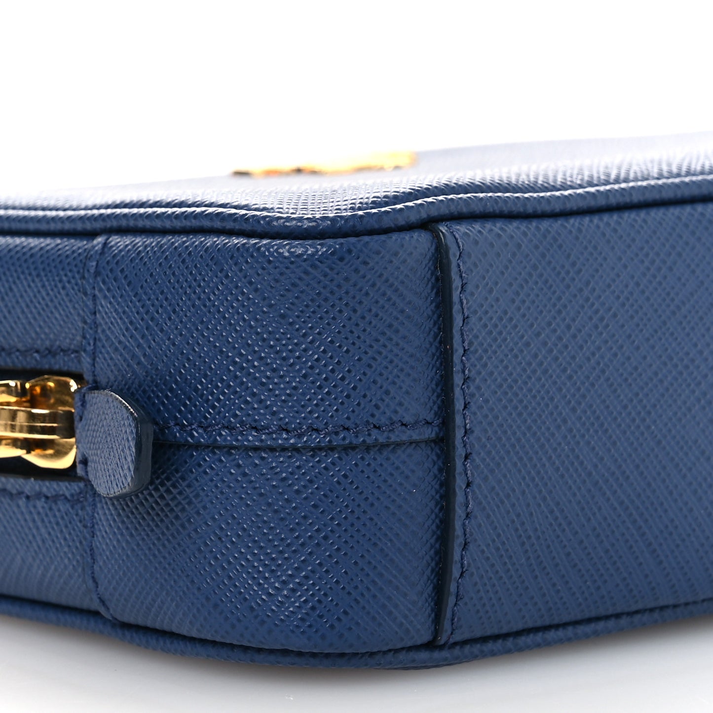 Saffiano Mini Camera Crossbody Bag Bleuette