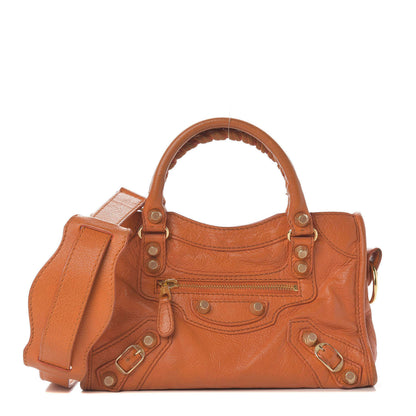 Balenciaga Agneau Giant 12 Gold Hardware Mini City Tangerine 1 of 13