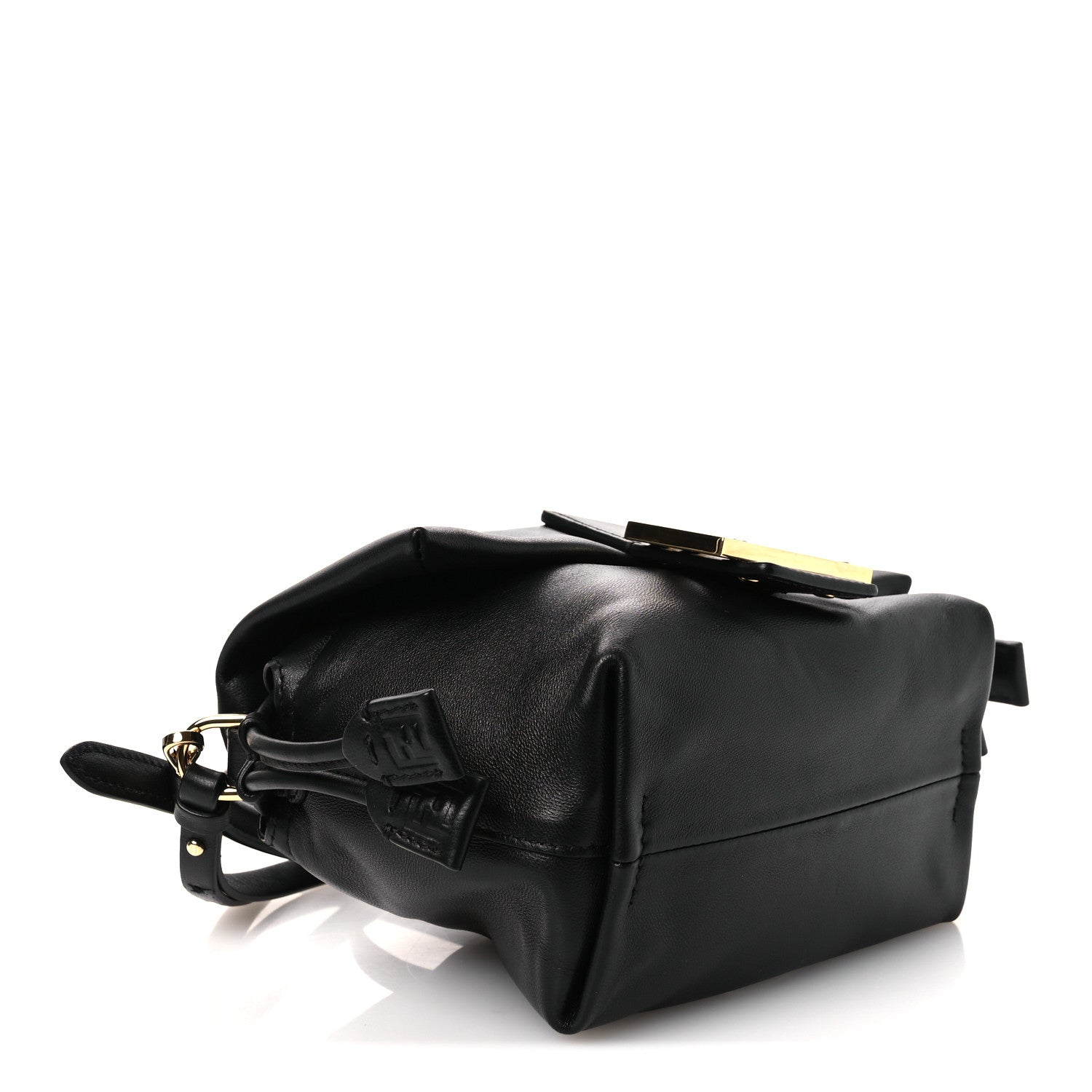 Fendi Shiny Nappa Small Mamma Baguette Black 4 of 11