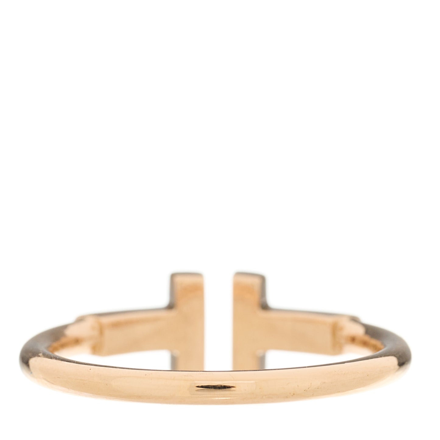18K Rose Gold T Wire Ring 51 5.75