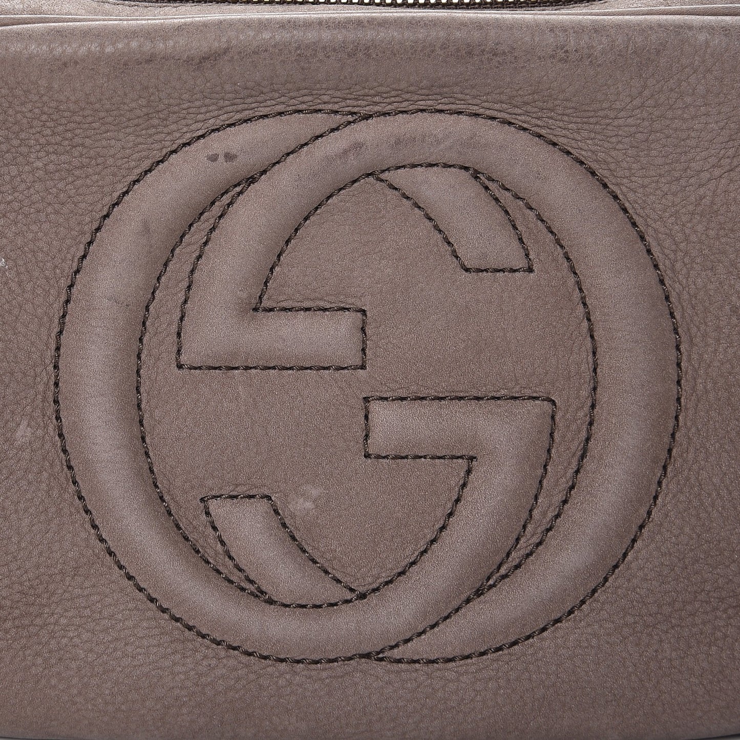 Vitello Range Small Soho Disco Bag Grey Field