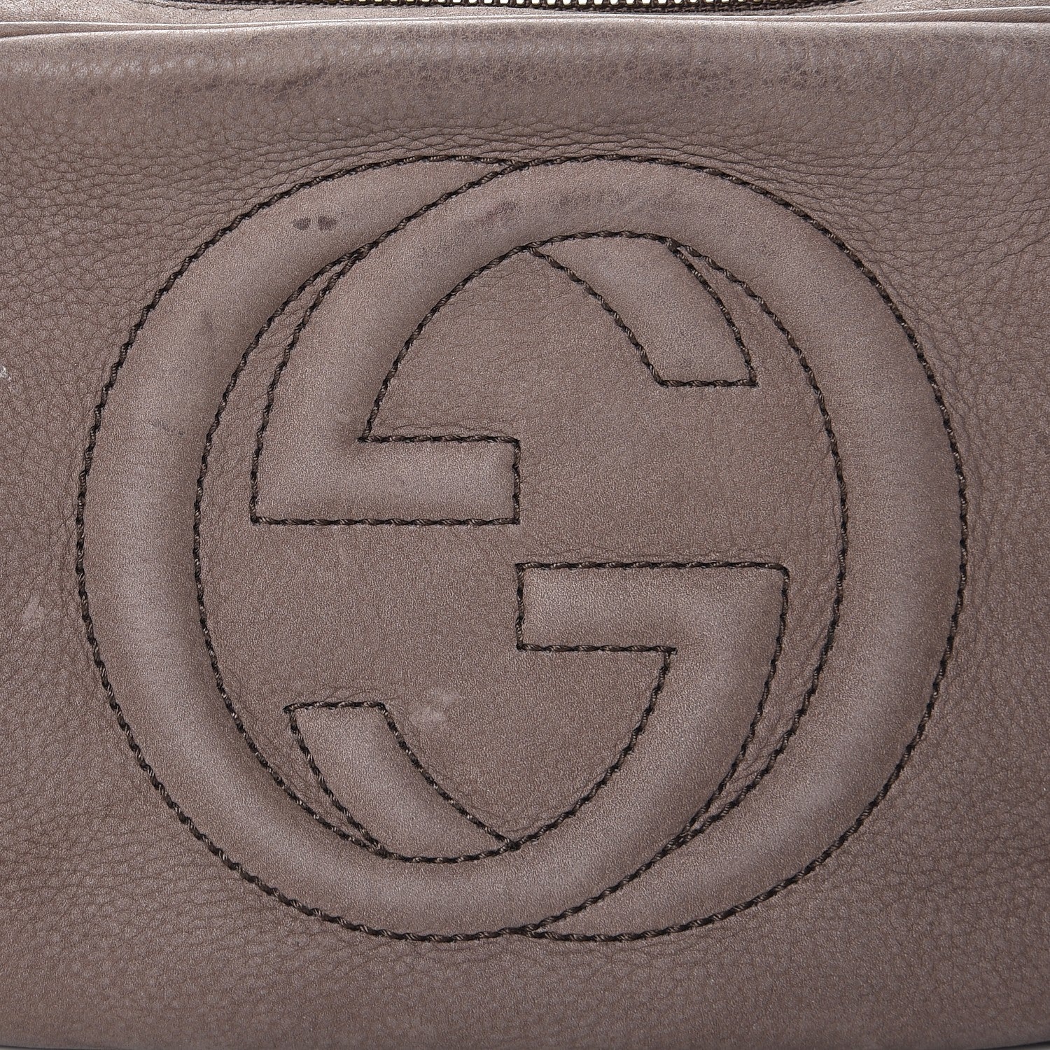 Gucci Vitello Range Small Soho Disco Bag Grey Field 8 of 13
