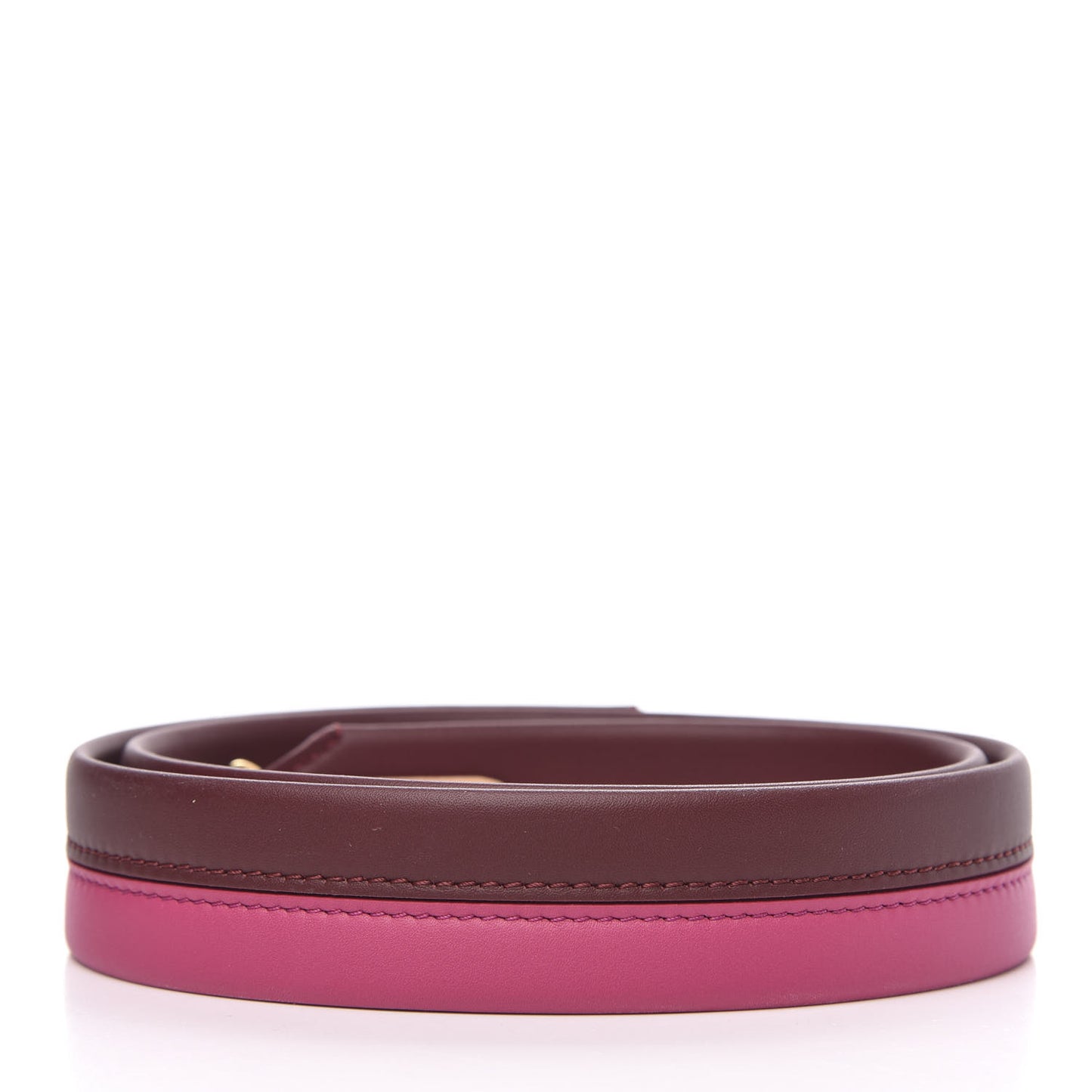 Calfskin Cluny BB Shoulder Strap Bordeaux Fuchsia
