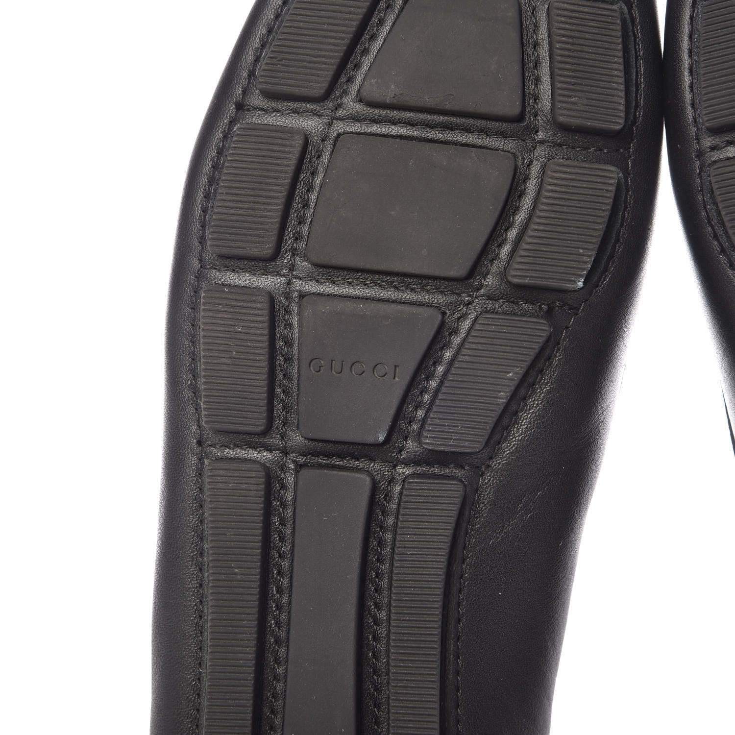 Gucci Calfskin Womens Driver Loafers 38 Black 10 of 12