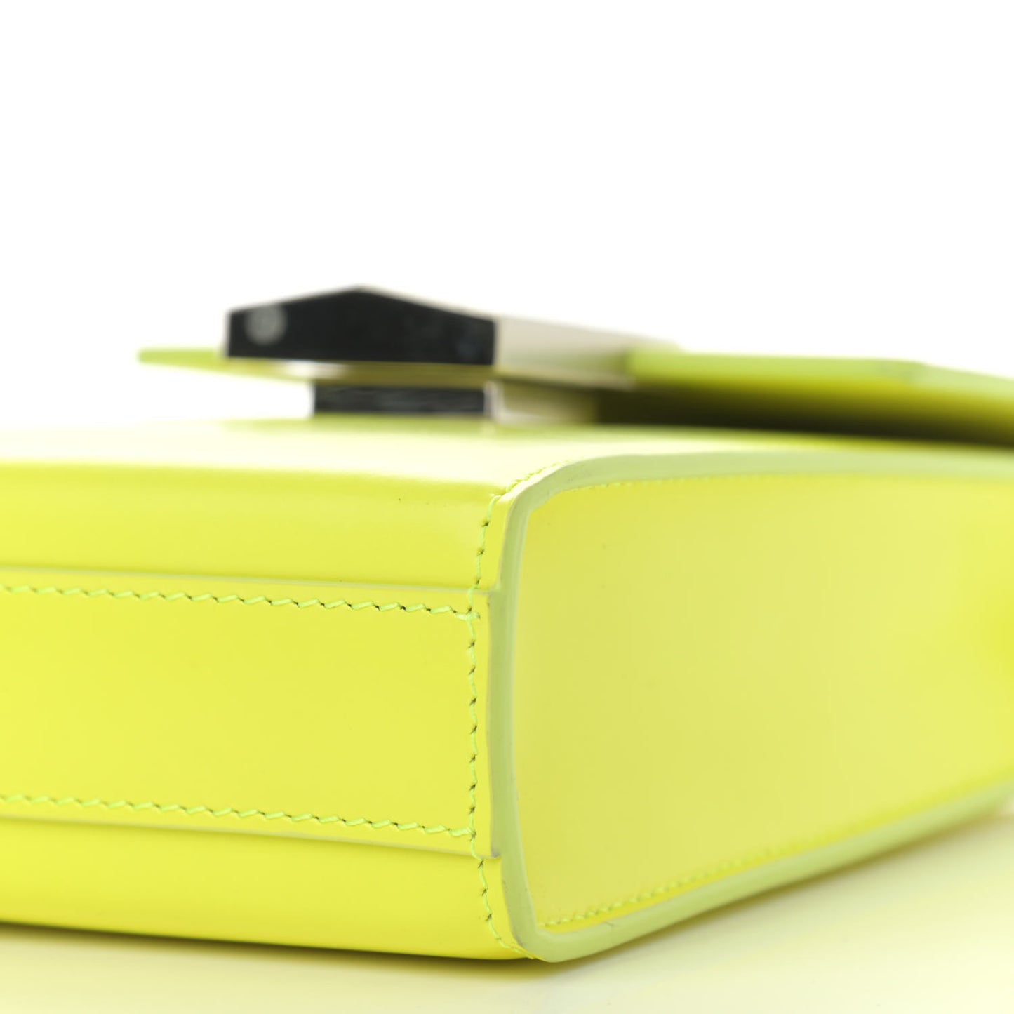 Box Calfskin Mini 4G Vertical Bag Fluo Yellow
