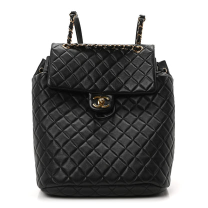 Chanel Lambskin Quilted Large Urban Spirit Backpack Black 1 of 10