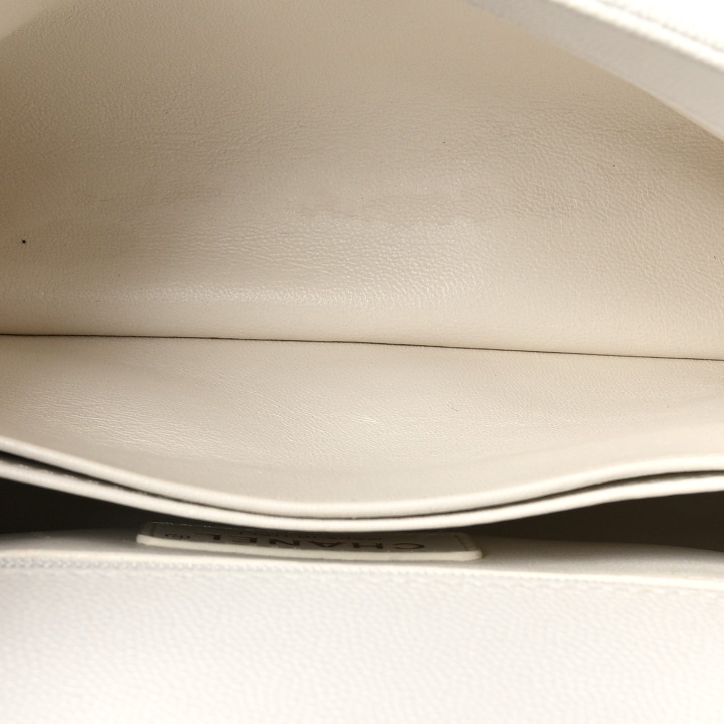 Caviar Quilted Mini Coco Handle Flap White