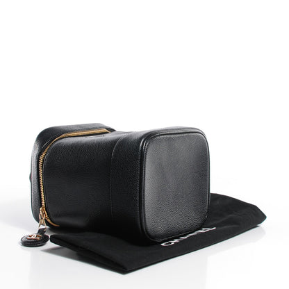 Chanel Caviar Vanity Cosmetic Case Black 4 of 7