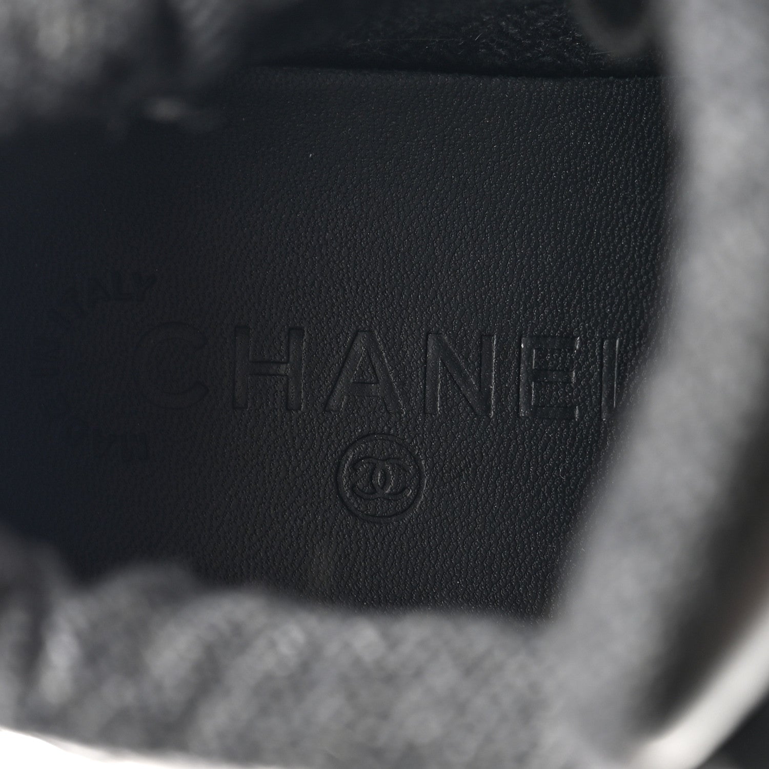 Chanel Lambskin Quilted High Top Sneakers 36.5 Black 6 of 9