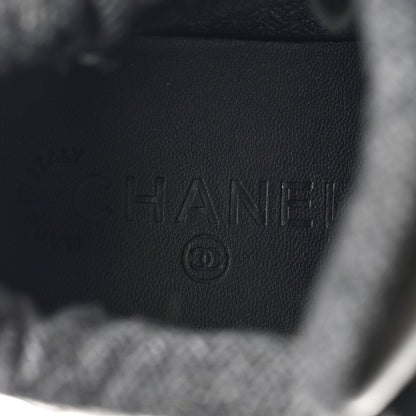 Chanel Lambskin Quilted High Top Sneakers 36.5 Black 6 of 9