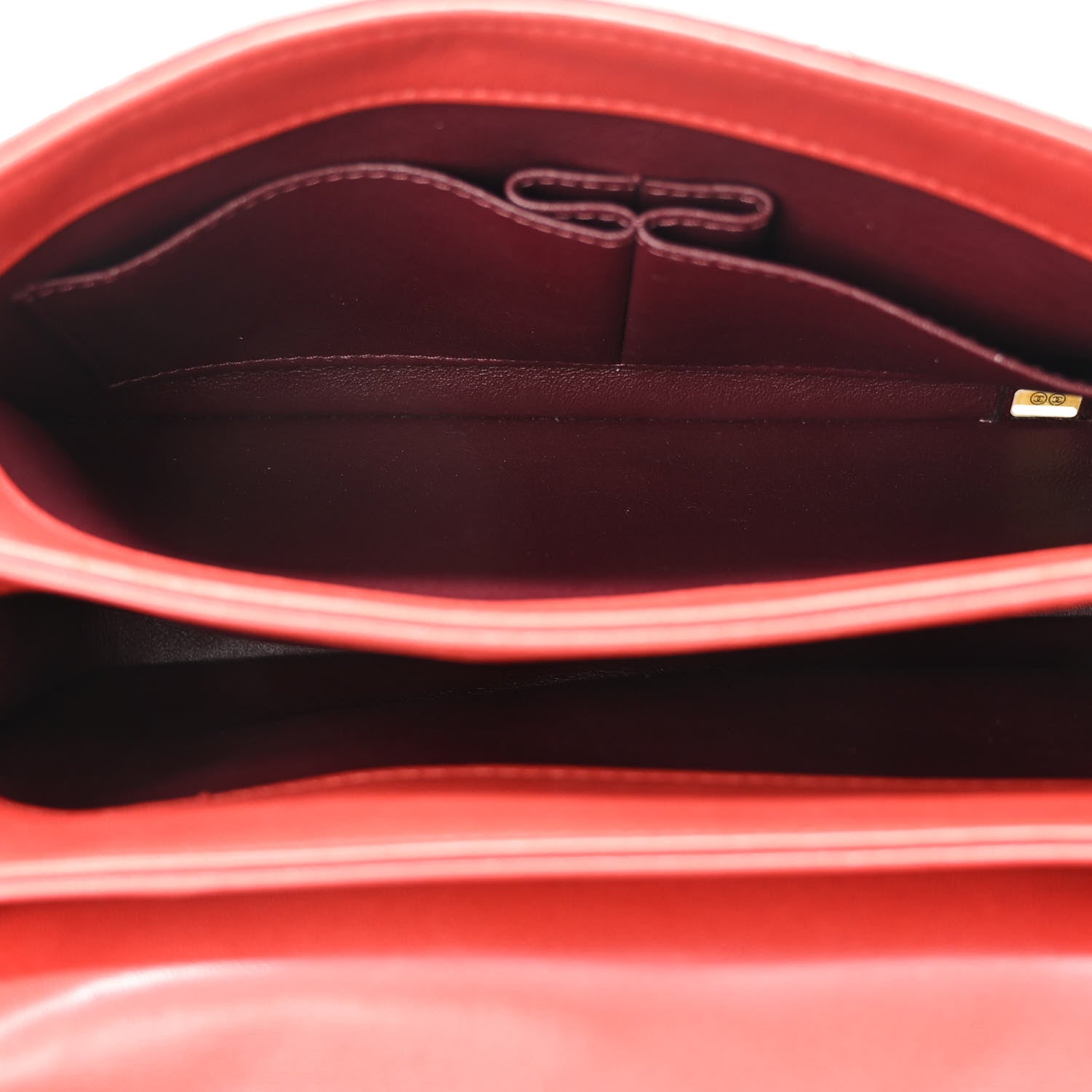 Chanel Lambskin Quilted Small Trendy CC Flap Dual Handle Bag Red 5 of 10