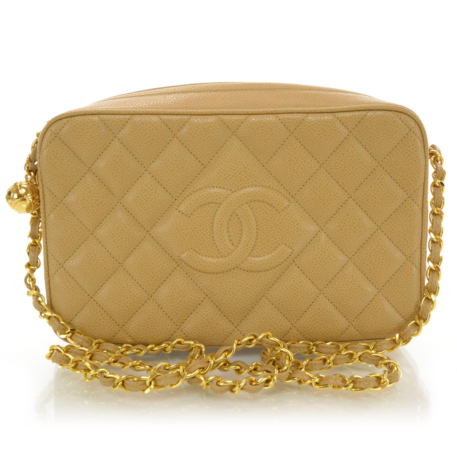 Chanel Caviar Camera Case Dark Beige 1 of 7
