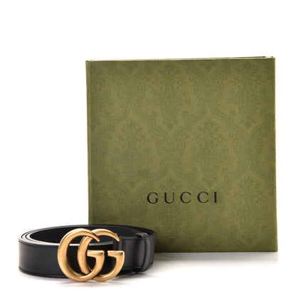 Gucci Calfskin Double G 30mm Belt 100 40 Black 3 of 11