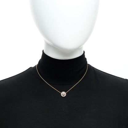Christian Dior 18K Yellow Gold Diamond Lapis Lazuli Rose Des Vents Necklace 2 of 6