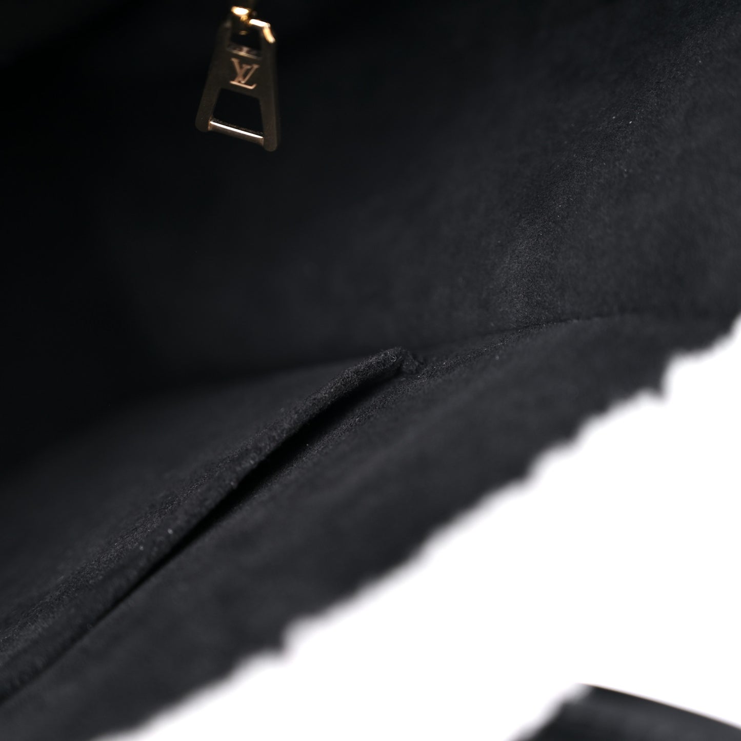 Grained Calfskin Shearling On My Side MM Black