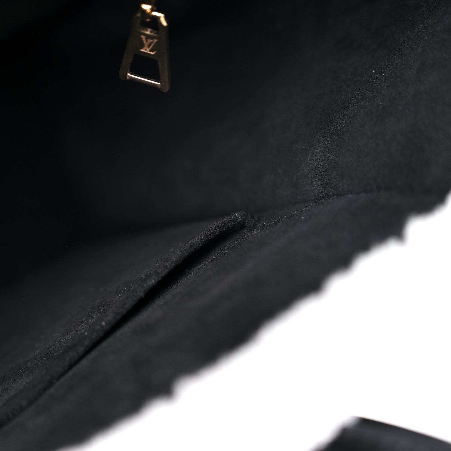 Louis Vuitton Grained Calfskin Shearling On My Side MM Black 9 of 10