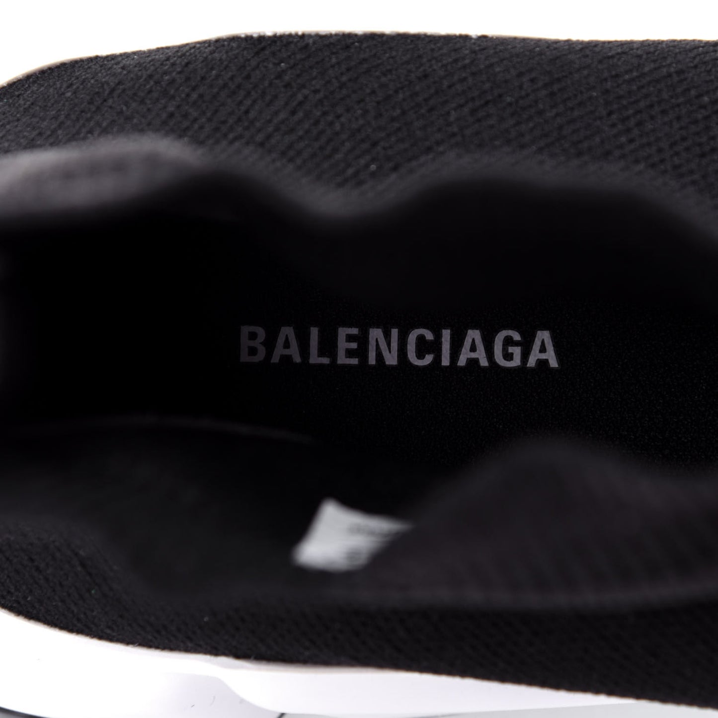 Neoprene Knit Womens Speed Sneakers 37 Black White
