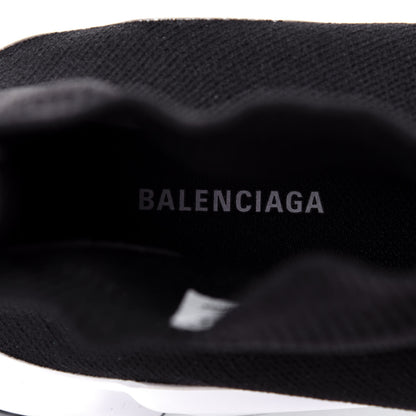 Balenciaga Neoprene Knit Womens Speed Sneakers 37 Black White 8 of 11