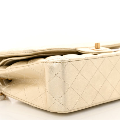 Chanel Metallic Lambskin Quilted Medium Double Flap Gold 9 of 11