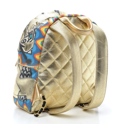 Chanel Graffiti Printed Canvas Street Spirit Backpack Multicolor 3 of 9
