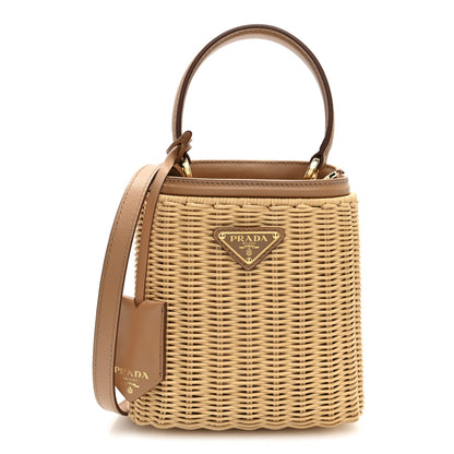 Prada Wicker Mini Panier Bag Naturale 1 of 9
