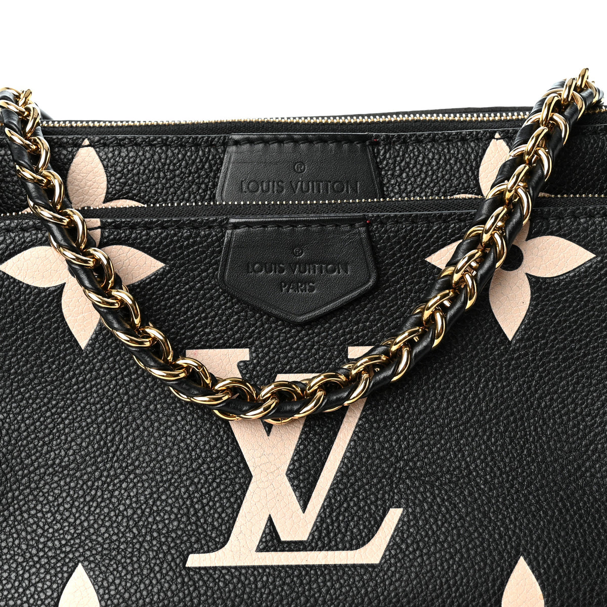 Louis Vuitton Empreinte Monogram Giant Multi Pochette Accessories Black Beige 8 of 10