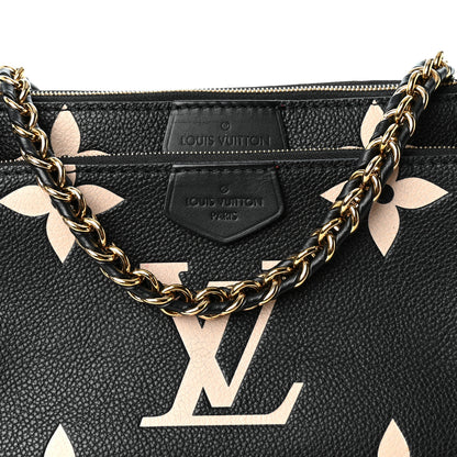 Louis Vuitton Empreinte Monogram Giant Multi Pochette Accessories Black Beige 8 of 10