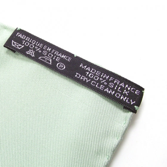 Silk Zebras Pocket Square Scarf Green