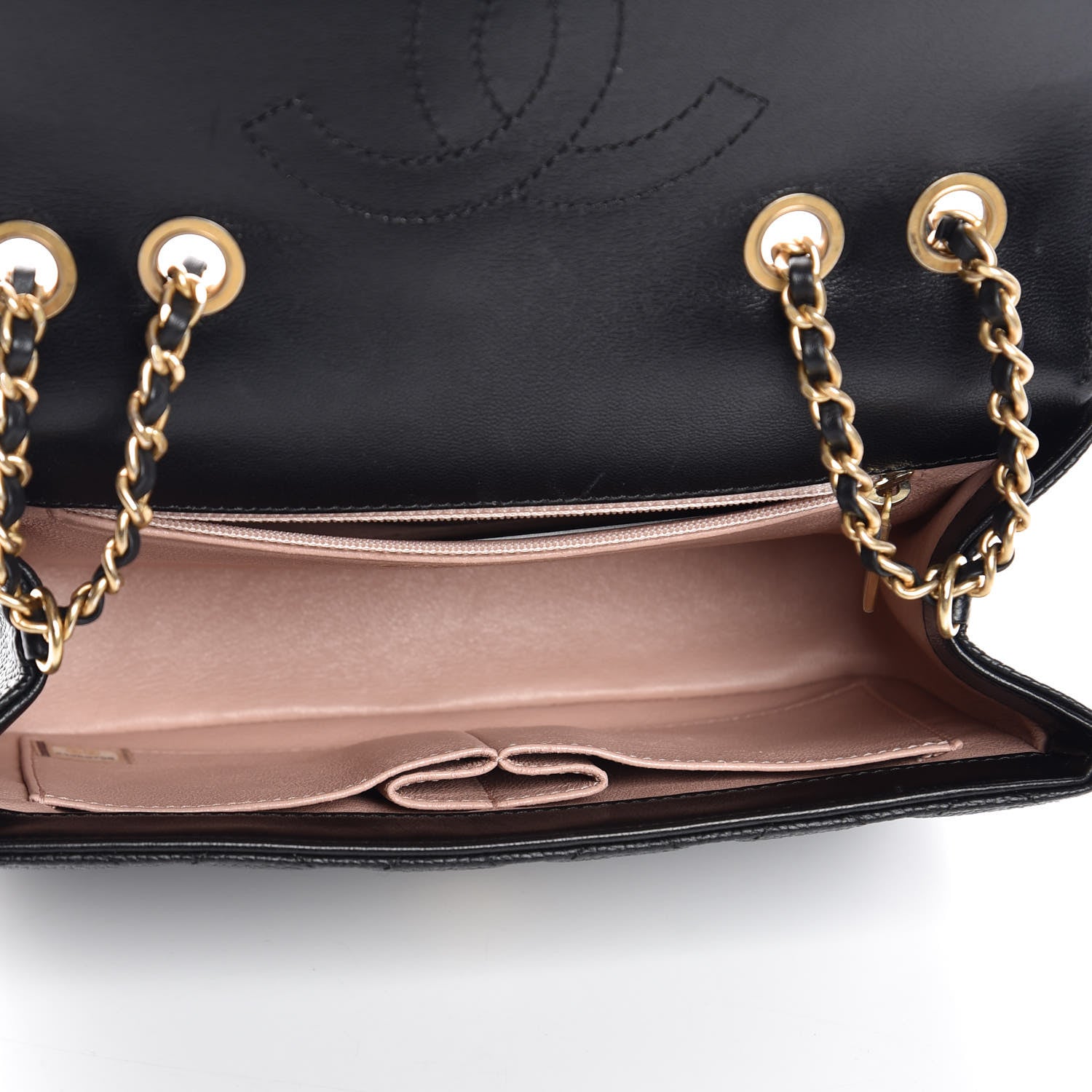 Chanel Caviar Quilted Small CC Filigree Flap Black 5 of 8