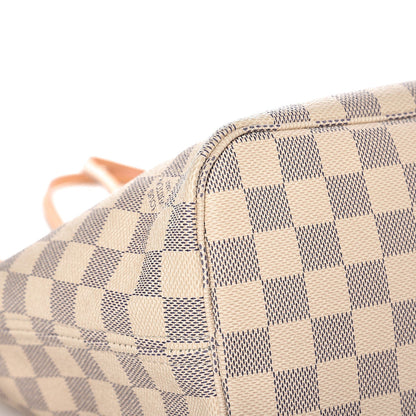 Louis Vuitton Damier Azur Neo Neverfull MM Rose Ballerine 10 of 12