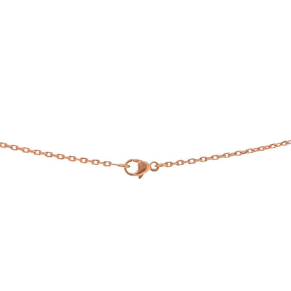 Hermes Lacquered Rose Gold Mini Pop H Pendant Necklace Black 3 of 4